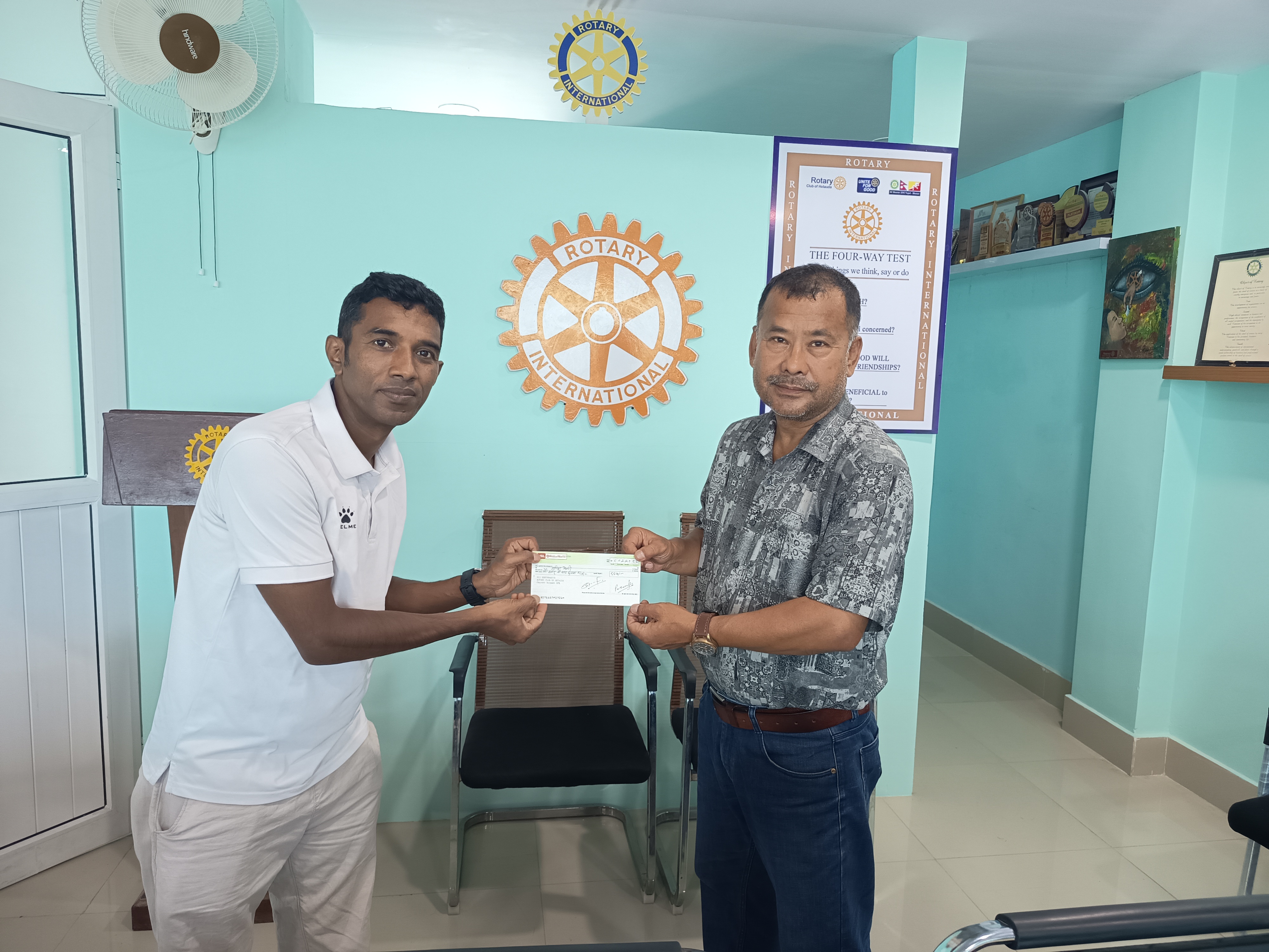 Providing remuneration to music teacher Mr. Sunil KC for teaching music education to visually impaired students