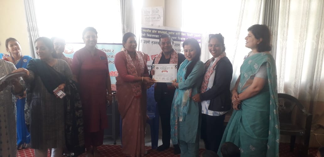 Advance Tailoring Course Comletion